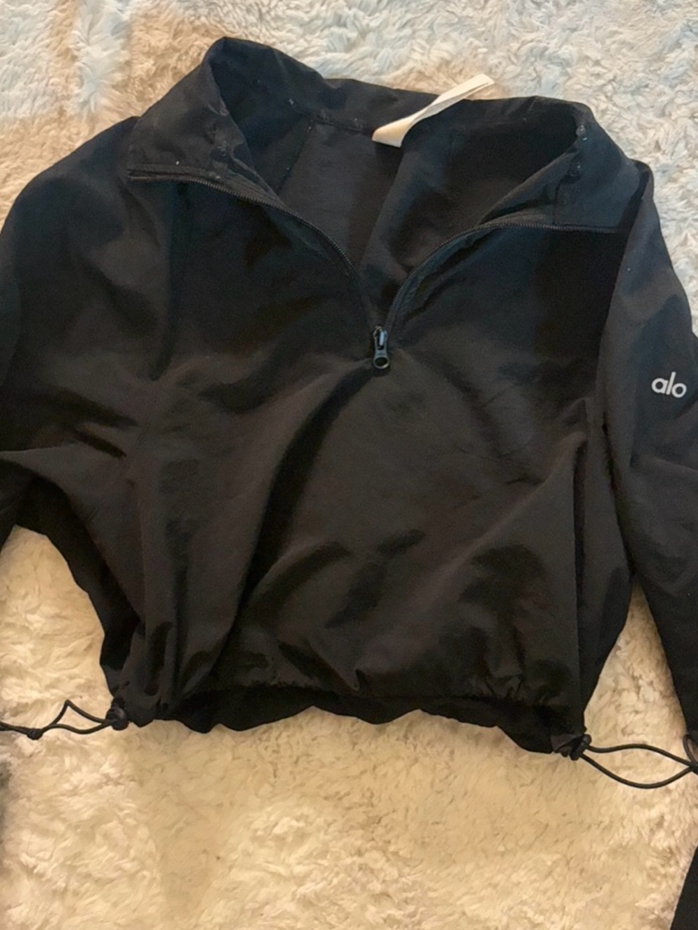 Alo cropped alumni pullover